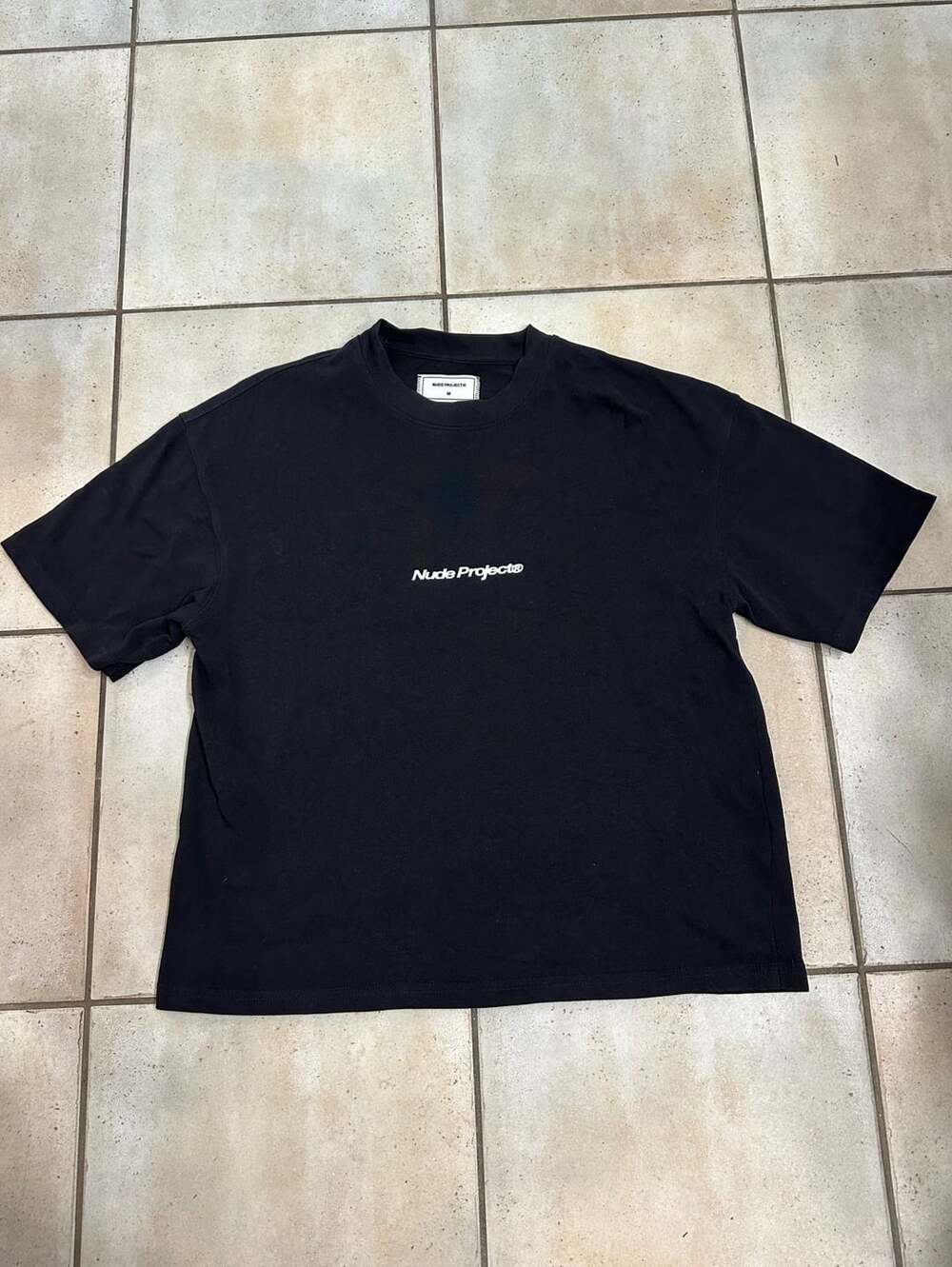 Nude Project Black Logo T-Shirt Size M